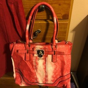 Xtra large GUESS purse red